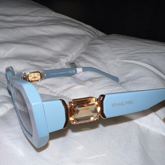 Swarovski Sunglasses Women New 50MM Geometric Sunglasses Made in Italy main image 5